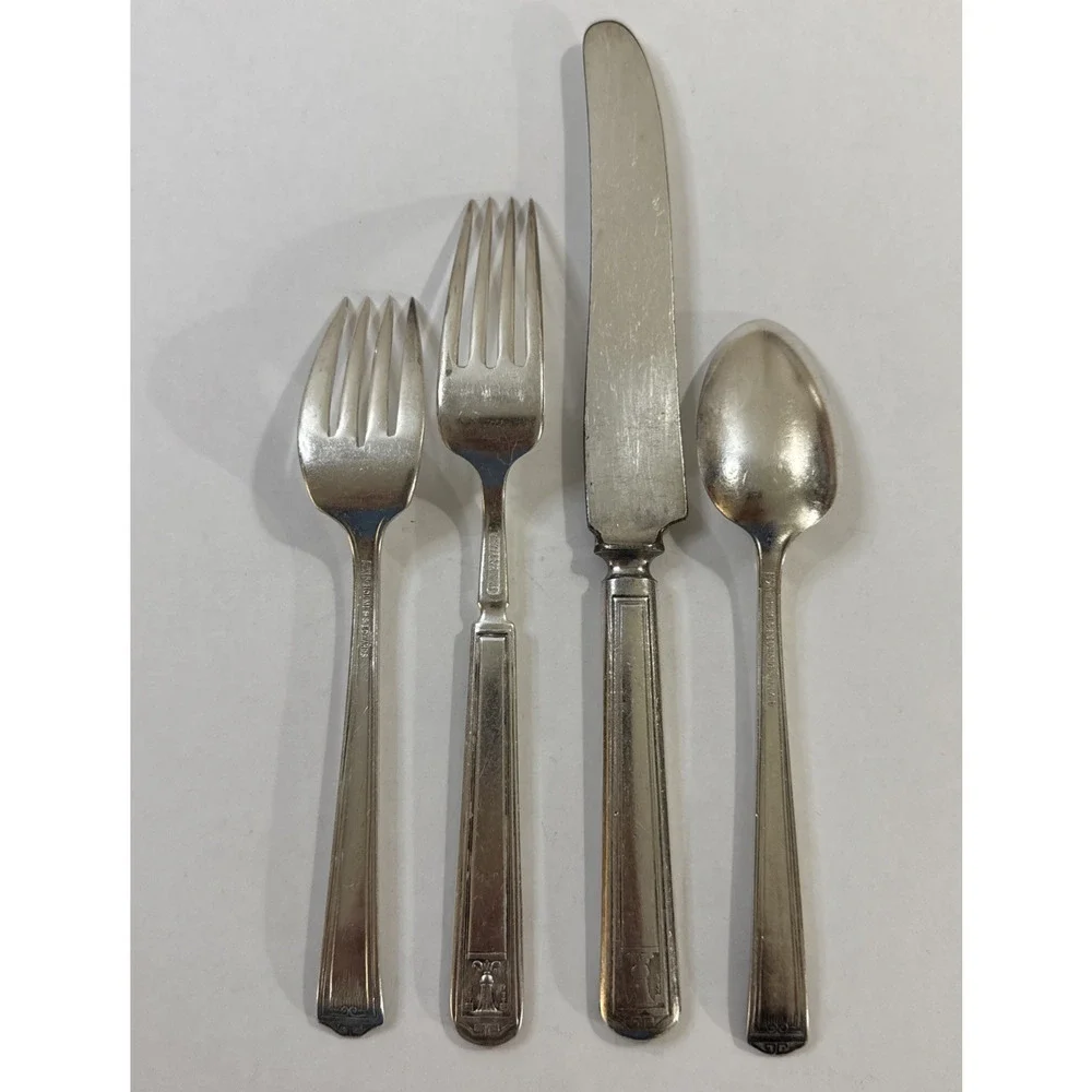 Vintage Holmes & Edwards Place Setting - Century - Silverplate Inlaid Flatware